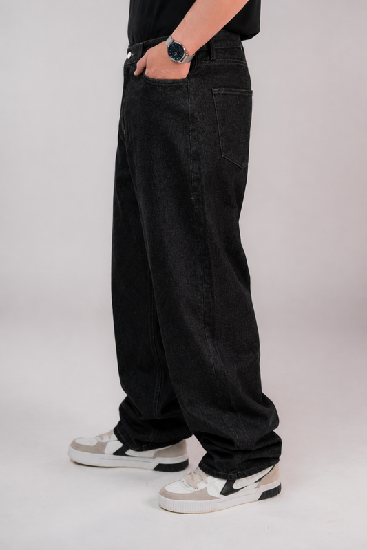 Raw Black Denim Jeans