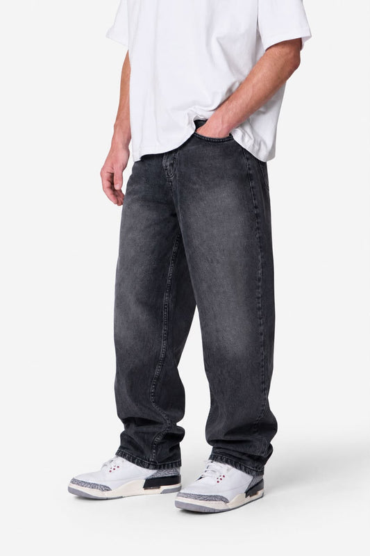 Washed Black Denim Jeans