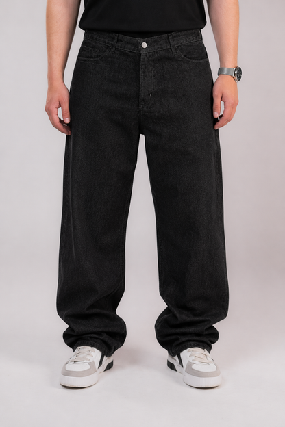 Raw Black Denim Jeans