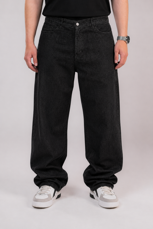 Raw Black Denim Jeans
