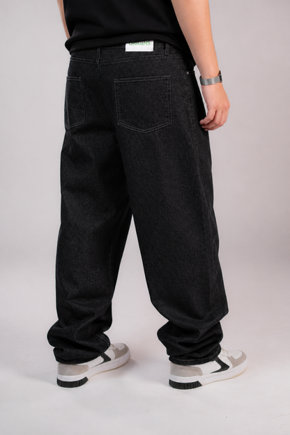 Raw Black Denim Jeans