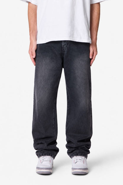 Washed Black Denim Jeans