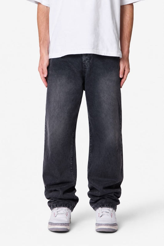 Washed Black Denim Jeans