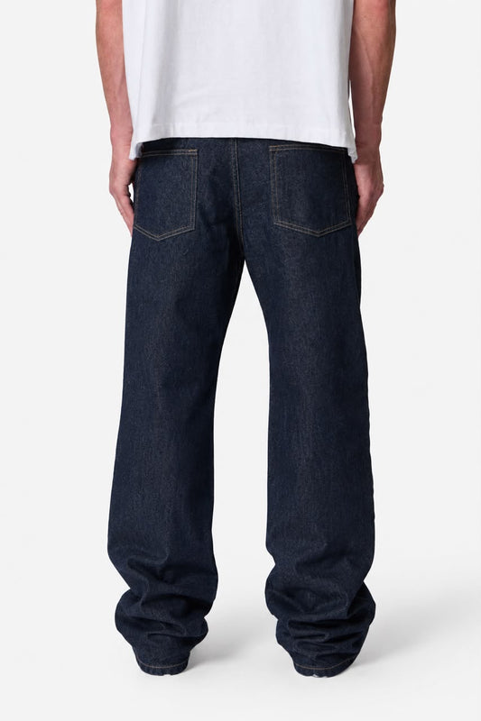 Raw Navy Denim Jeans