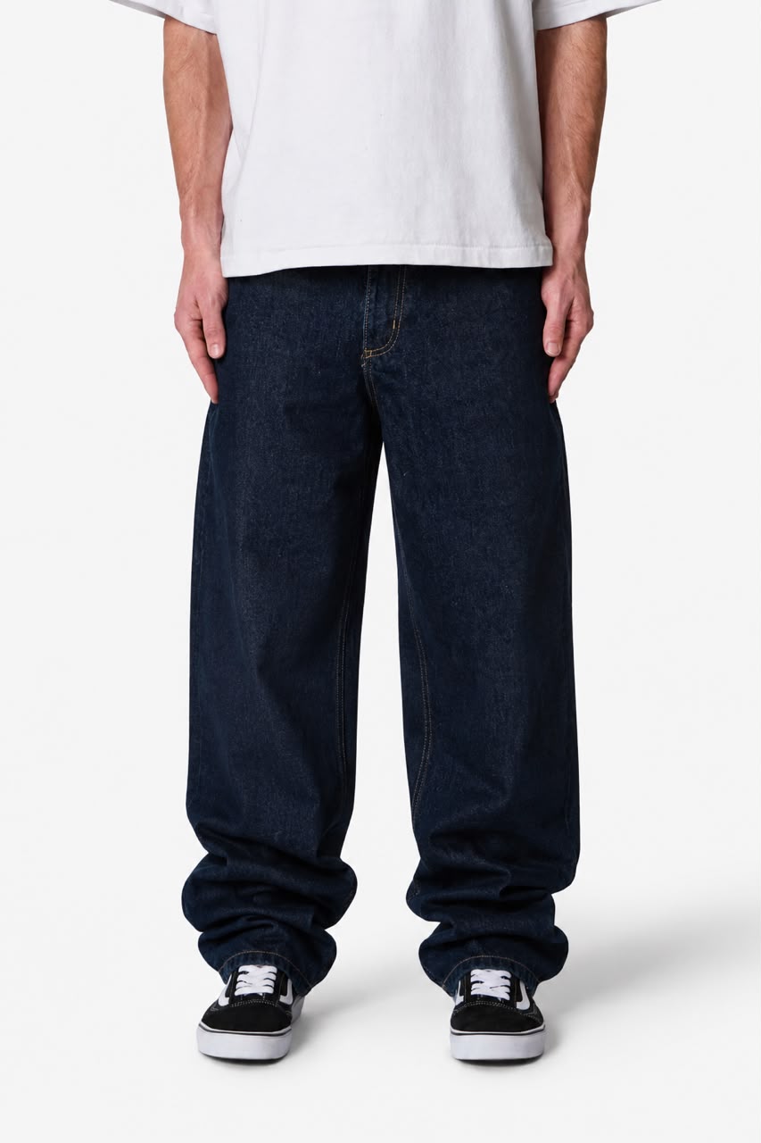 Raw Navy Denim Jeans